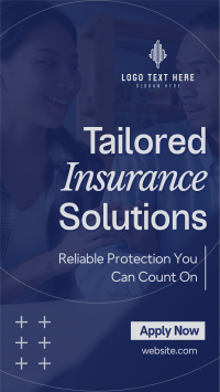 Modern Insurance Solutions Facebook Story Design