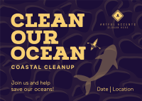 Clean The Ocean Postcard