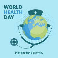 World Health Priority Day Instagram Post Design