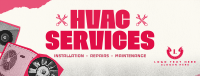 Retro HVAC Service Facebook Cover