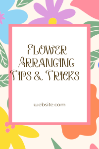 Flower Arrangement Pinterest Pin Image Preview