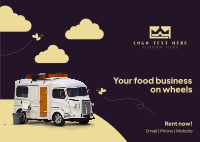 Rent Food Truck Postcard