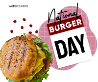 Fun Burger Day Facebook Post