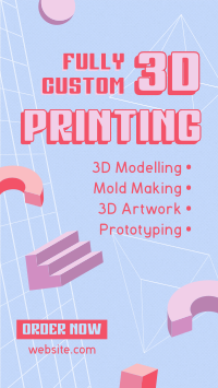 3D Agnostic Printing TikTok Video Design