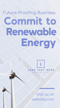 Commit to Renewable Energy Instagram Reel Image Preview