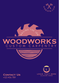 Custom Carpentry Flyer