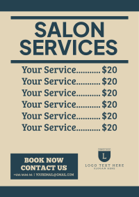 Salon Services Flyer