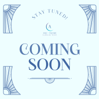 Coming Soon Art Deco Instagram Post Image Preview