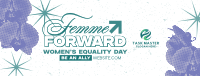 Femme Equality Greeting Facebook Cover Image Preview