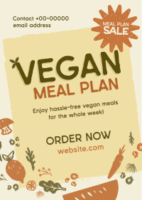 Organic Vegan Food Sale Flyer