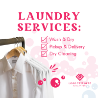 Laundry Services List Instagram Post
