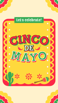 Cinco de Mayo Picado Greeting Facebook Story