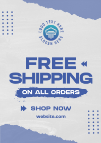 Grunge Shipping Discount Flyer Design