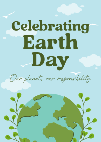 Modern Celebrate Earth Day Poster