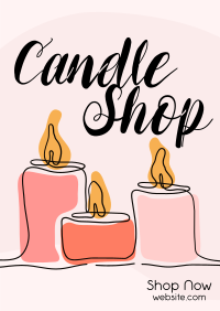 Candle Line Poster