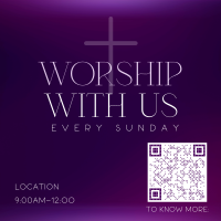 Modern Worship Instagram Post Design