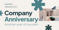 Minimalist Company Anniversary Facebook Ad