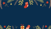 Christmas Socks Zoom Background