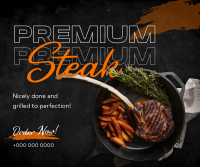 Premium Steak Order Facebook Post