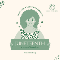 Juneteenth Woman Instagram Post Design