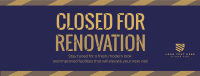 Under Renovation Construction Facebook Cover