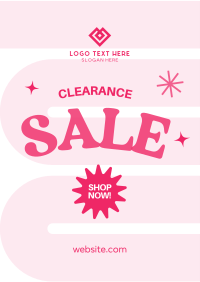 Cute Y2K Clearance Sale Flyer