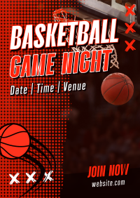 Basketball Game Night Poster