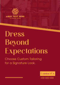 Custom Tailoring Flyer