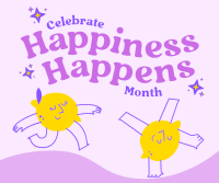 Celebrate Happiness Month Facebook Post