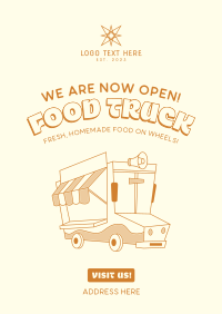 Retro Food Truck Festival Poster