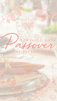 Rustic Passover Greeting Instagram Reel Image Preview