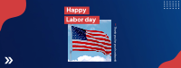 Happy Labor Day Greeting Facebook Cover Image Preview