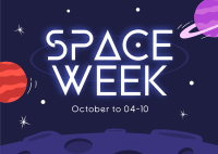 Space Week Event Postcard Image Preview