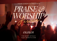 Praise & Worship Postcard