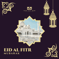 Eid Al Fitr Greeting Instagram Post