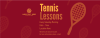 Tennis Lesson Facebook Cover Design