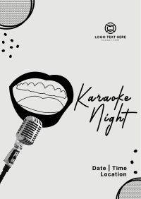 Karaoke Classics Night Poster Design