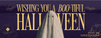 Modern Nostalgia Halloween Greeting Facebook Cover Design