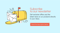 Subscribe To Newsletter Facebook Event Cover