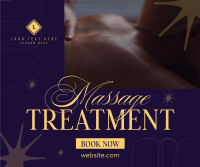 Hot Massage Treatment Facebook Post