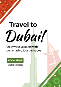 Dubai Travel Booking Poster