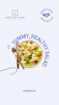 Clean Healthy Salad Facebook Story