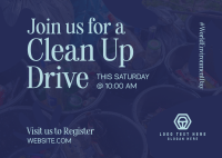 Clean Up Drive Postcard