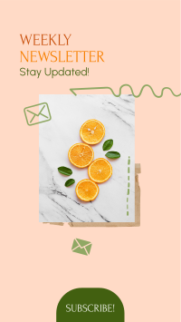 Fruity Weekly Newsletter Facebook Story