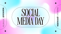 Minimalist Social Media Day Facebook Event Cover Image Preview