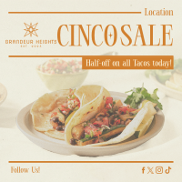 Cinco De Mayo Food Promo Instagram Post Image Preview