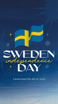 Modern Sweden Independence Day Facebook Story