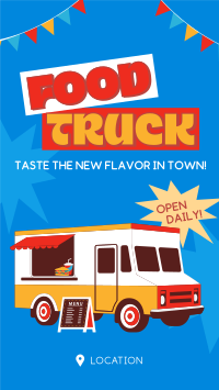 Playful Food Truck Festival YouTube Short Design