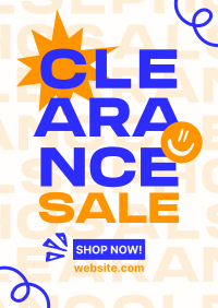 Clearance Sale Scribbles Flyer