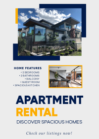 Apartment Rental Real Estate Poster